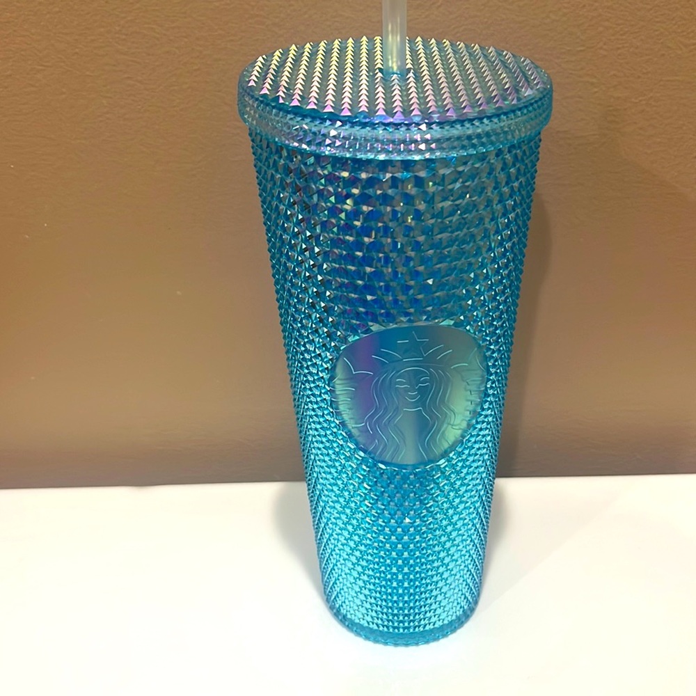 STARBUCKS OVERSEAS blue studded tumbler